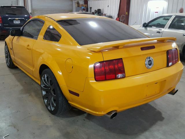 1ZVHT82H875302559 - 2007 FORD MUSTANG GT ORANGE photo 3