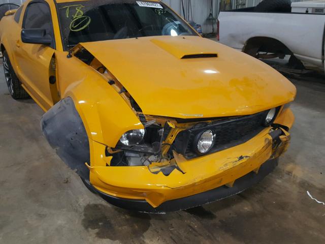 1ZVHT82H875302559 - 2007 FORD MUSTANG GT ORANGE photo 9