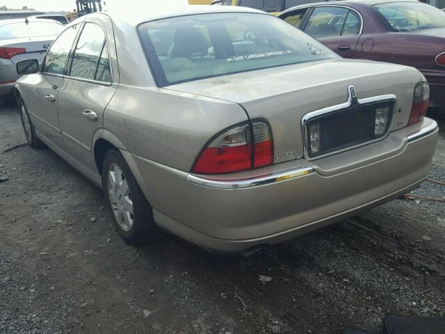 1LNHM86S65Y631841 - 2005 LINCOLN LS GOLD photo 3