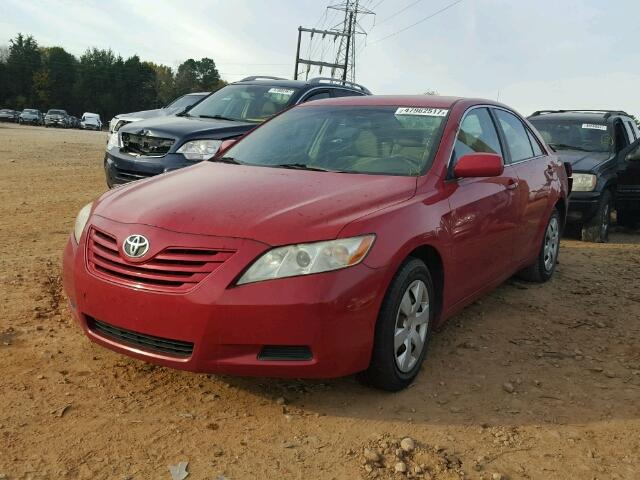 4T4BE46K38R046647 - 2008 TOYOTA CAMRY CE RED photo 2