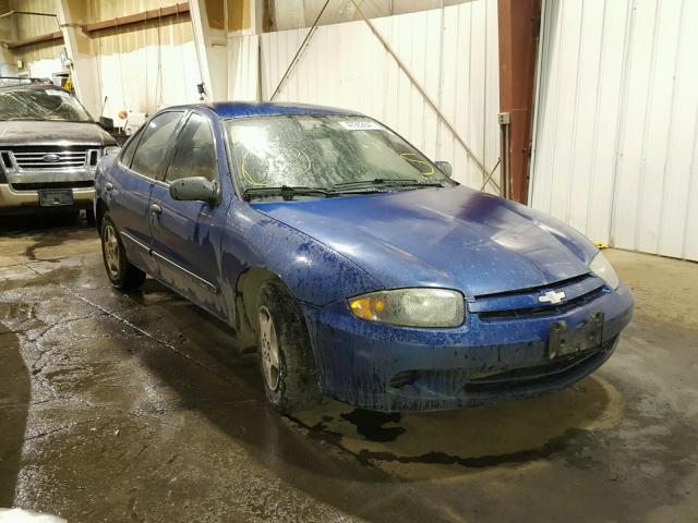 1G1JC52F437126554 - 2003 CHEVROLET CAVALIER BLUE photo 1