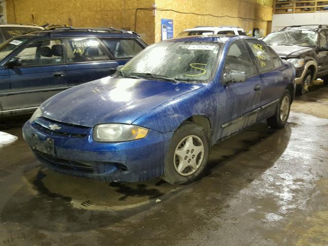 1G1JC52F437126554 - 2003 CHEVROLET CAVALIER BLUE photo 2