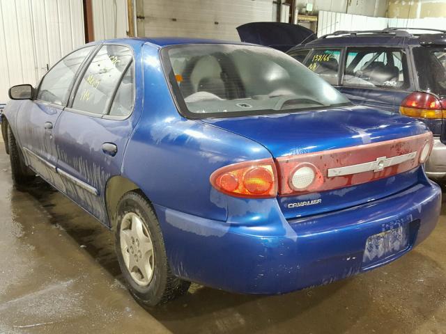 1G1JC52F437126554 - 2003 CHEVROLET CAVALIER BLUE photo 3