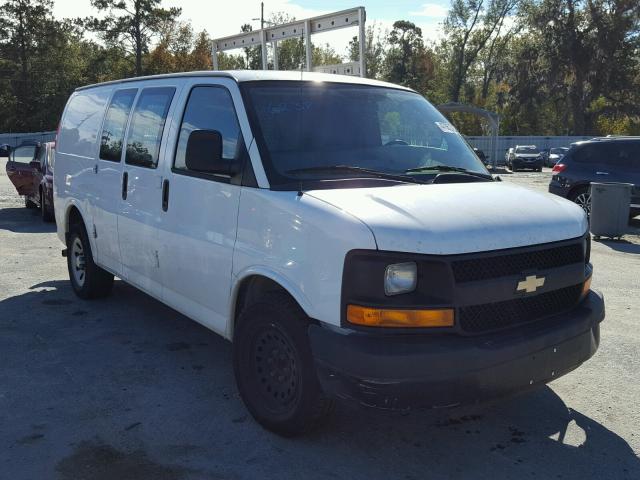 1GCSGAFX5E1129187 - 2014 CHEVROLET EXPRESS G1 WHITE photo 1