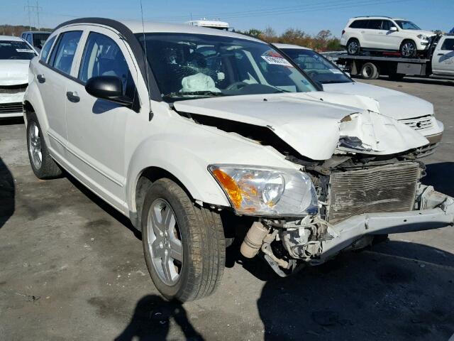 1B3HB48B77D374152 - 2007 DODGE CALIBER SX WHITE photo 1