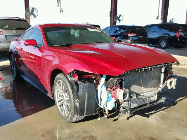 1FA6P8TH3F5433142 - 2015 FORD MUSTANG MAROON photo 1