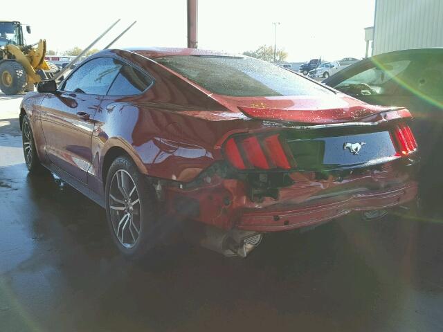 1FA6P8TH3F5433142 - 2015 FORD MUSTANG MAROON photo 3