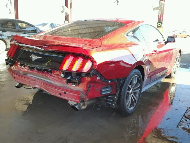 1FA6P8TH3F5433142 - 2015 FORD MUSTANG MAROON photo 4