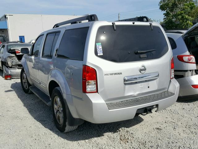 5N1AR1NN8CC631159 - 2012 NISSAN PATHFINDER SILVER photo 3