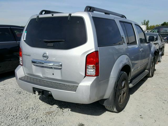 5N1AR1NN8CC631159 - 2012 NISSAN PATHFINDER SILVER photo 4