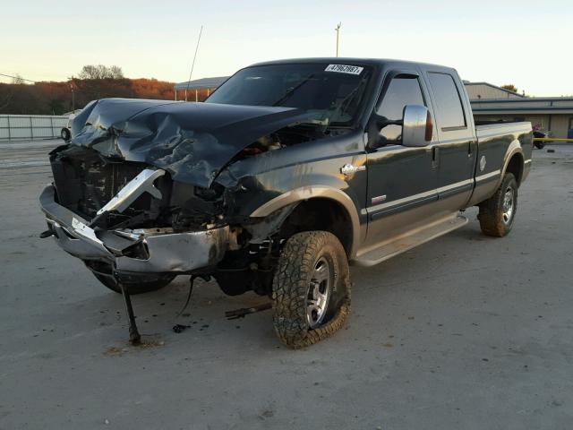 1FTWW31P96ED60448 - 2006 FORD F350 SRW S GREEN photo 2