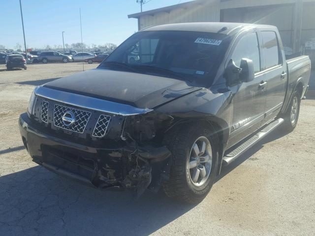 1N6BA0EC8CN329008 - 2012 NISSAN TITAN S BLACK photo 2