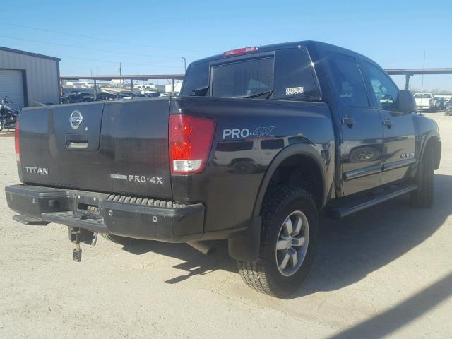 1N6BA0EC8CN329008 - 2012 NISSAN TITAN S BLACK photo 4