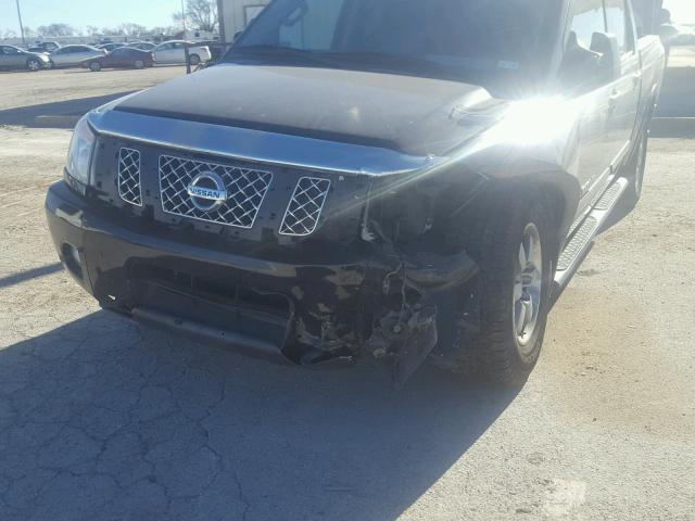 1N6BA0EC8CN329008 - 2012 NISSAN TITAN S BLACK photo 9