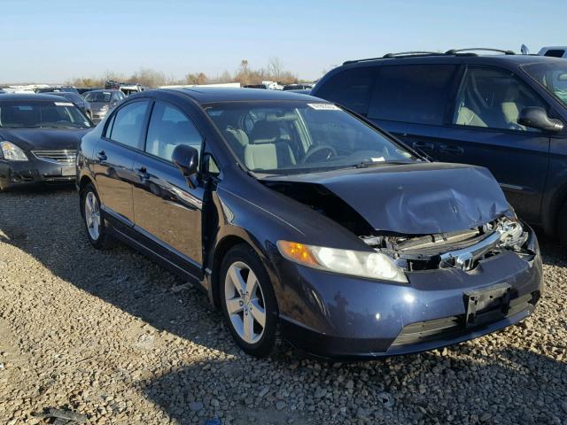 1HGFA16836L087198 - 2006 HONDA CIVIC EX BLUE photo 1