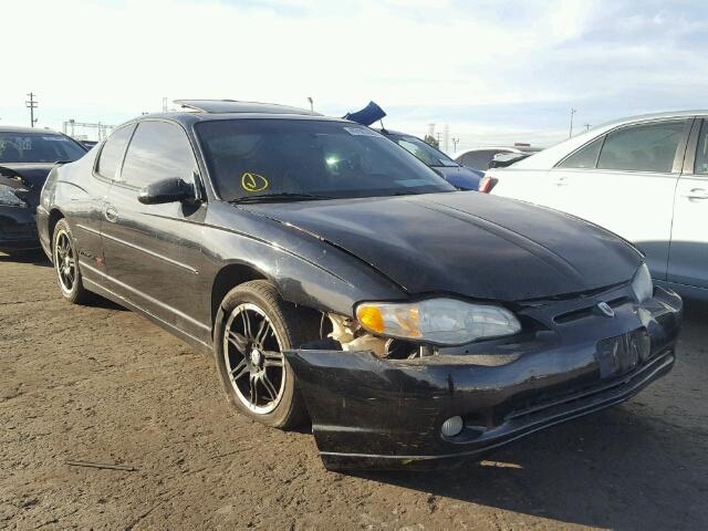 2G1WX12K439416419 - 2003 CHEVROLET MONTE CARL BLACK photo 1