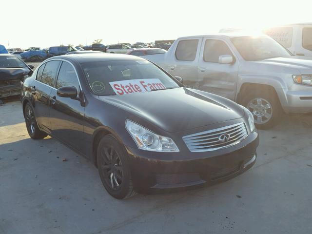 JNKBV61E58M224200 - 2008 INFINITI G35 BLACK photo 1