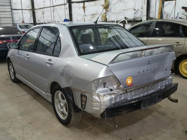 JA3AJ86E13U070038 - 2003 MITSUBISHI LANCER OZ SILVER photo 3