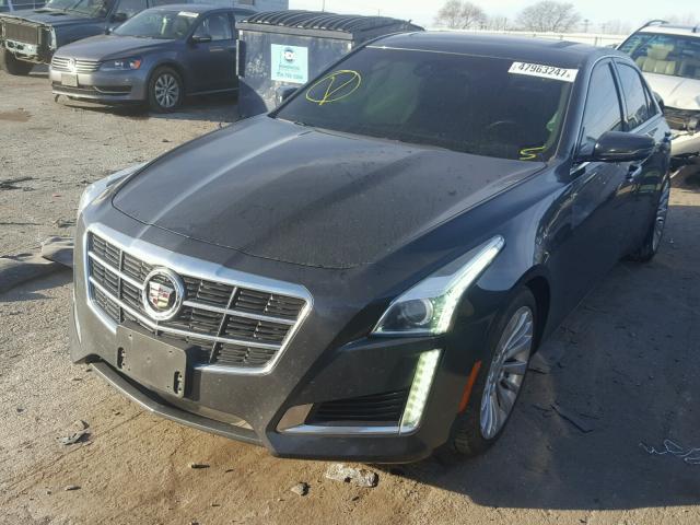 1G6AX5S39E0123746 - 2014 CADILLAC CTS LUXURY GRAY photo 2