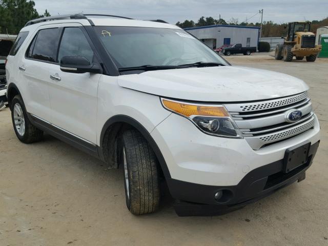 1FM5K8D88DGC31073 - 2013 FORD EXPLORER X WHITE photo 1