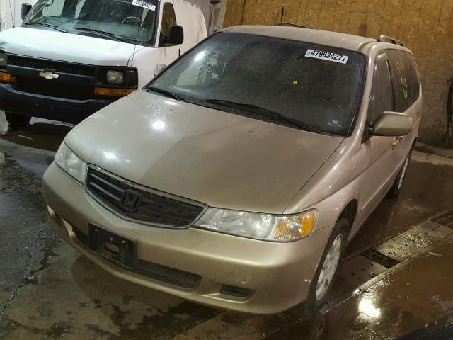 2HKRL18692H573837 - 2002 HONDA ODYSSEY EX TAN photo 2