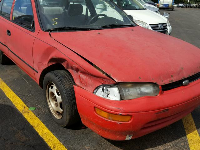 1Y1SK5260SZ001838 - 1995 GEO PRIZM BASE RED photo 9