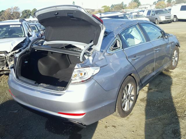 5NPE24AF9HH533036 - 2017 HYUNDAI SONATA SE GRAY photo 4