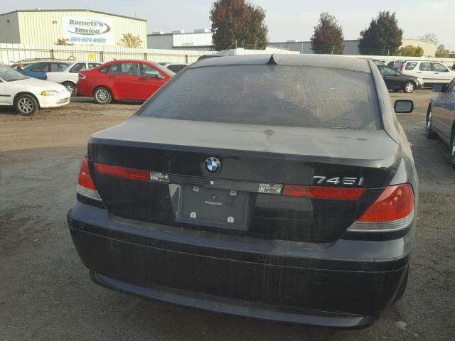 WBAGL63504DP73093 - 2004 BMW 745 I BLACK photo 10