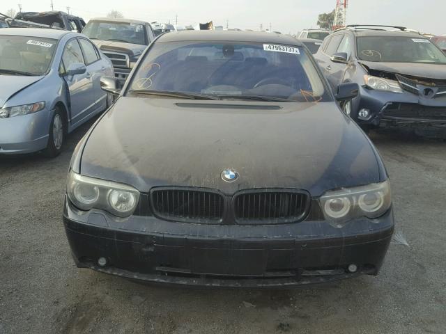 WBAGL63504DP73093 - 2004 BMW 745 I BLACK photo 9