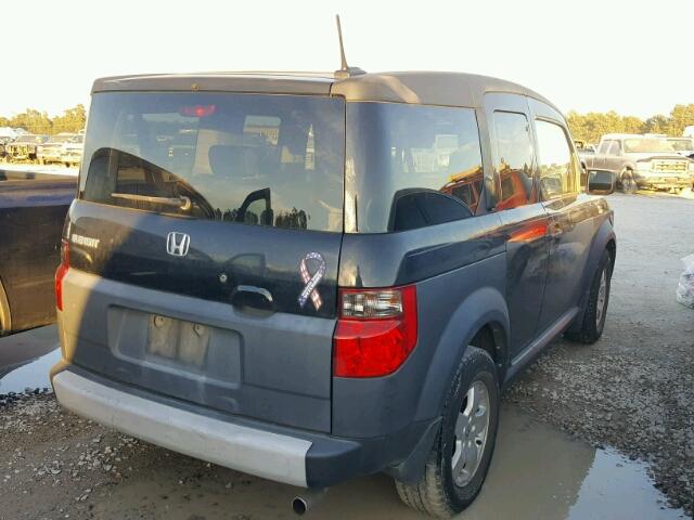 5J6YH28625L028110 - 2005 HONDA ELEMENT EX BLUE photo 4