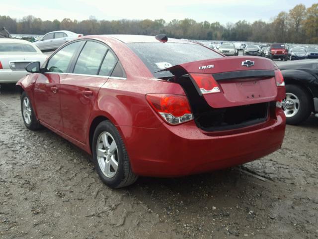 1G1PL5SC4C7179917 - 2012 CHEVROLET CRUZE LT RED photo 3