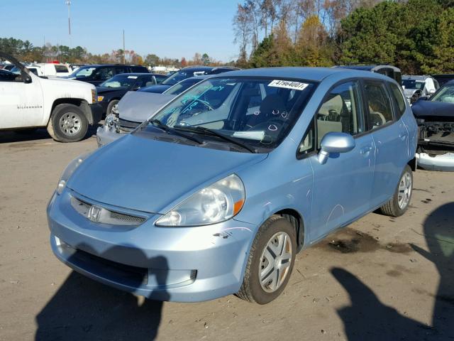 JHMGD37447S039572 - 2007 HONDA FIT TEAL photo 2