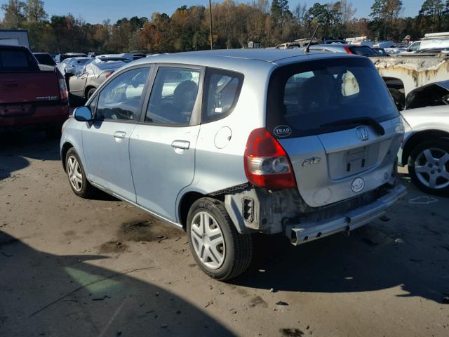 JHMGD37447S039572 - 2007 HONDA FIT TEAL photo 3