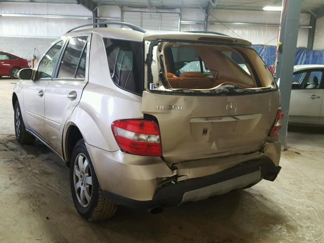 4JGBB86E76A066449 - 2006 MERCEDES-BENZ ML 350 GOLD photo 3