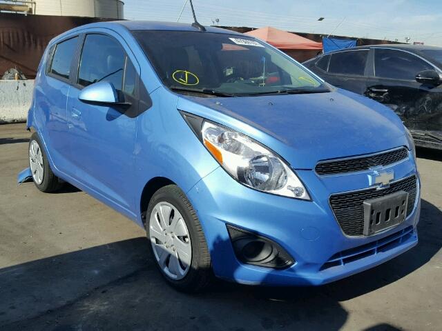 KL8CD6S92EC567812 - 2014 CHEVROLET SPARK 1LT BLUE photo 1