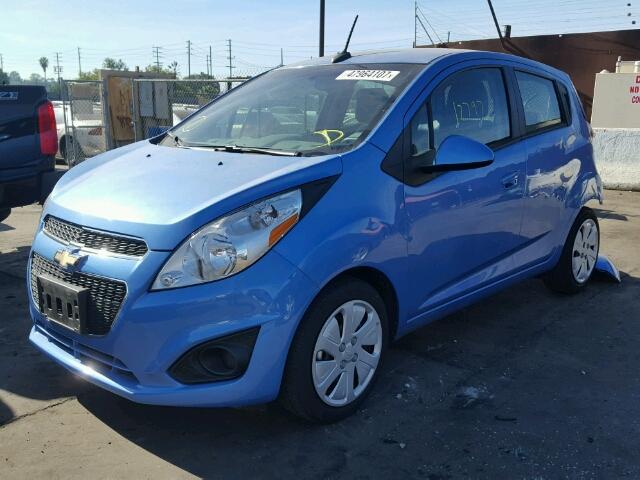 KL8CD6S92EC567812 - 2014 CHEVROLET SPARK 1LT BLUE photo 2