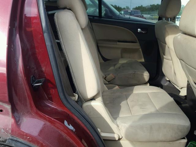 1FMDK02W88GA14451 - 2008 FORD TAURUS X S BURGUNDY photo 6