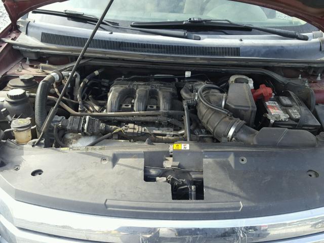 1FMDK02W88GA14451 - 2008 FORD TAURUS X S BURGUNDY photo 7