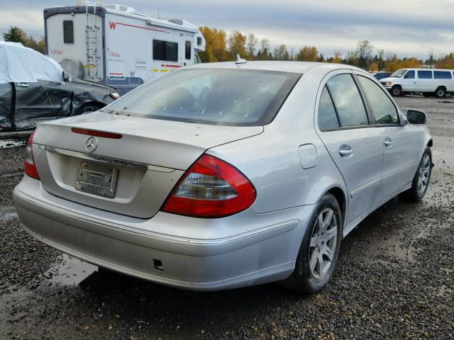 WDBUF22X08B236703 - 2008 MERCEDES-BENZ E 320 CDI SILVER photo 4