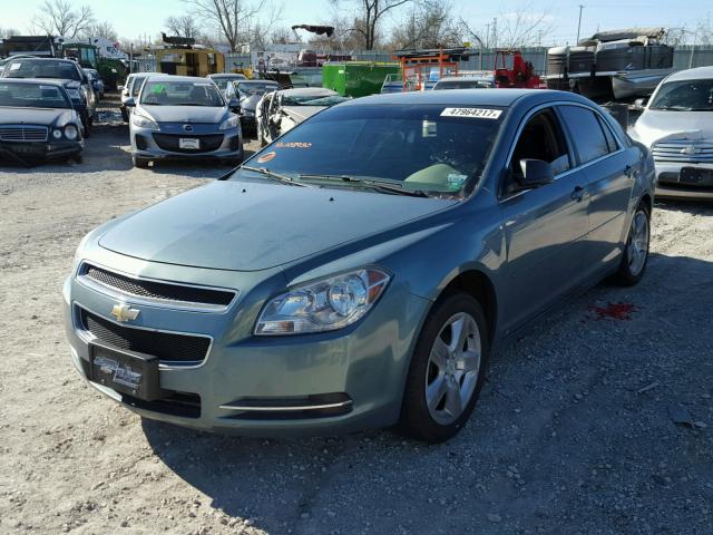 1G1ZG57B194105930 - 2009 CHEVROLET MALIBU LS GREEN photo 2