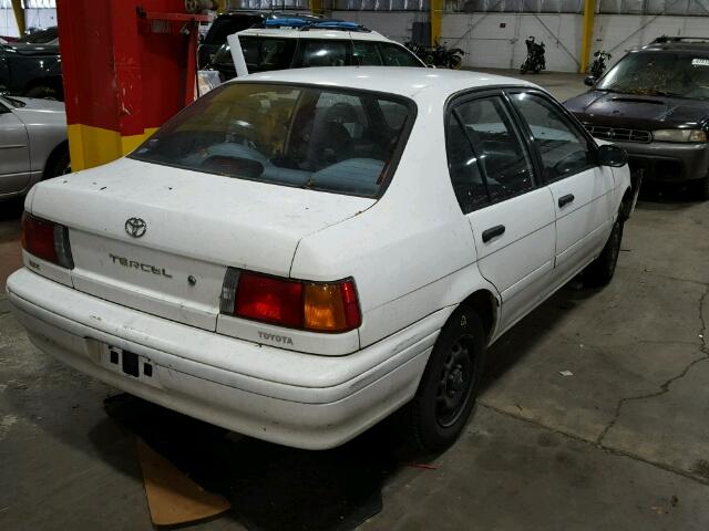 JT2EL43T0P0268477 - 1993 TOYOTA TERCEL DX WHITE photo 4