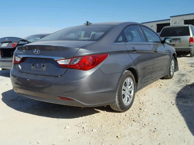 5NPEB4AC9BH084681 - 2011 HYUNDAI SONATA GLS GRAY photo 4