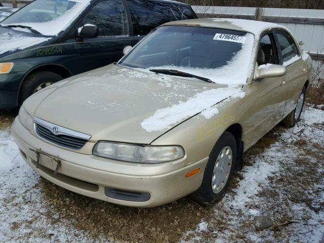 1YVGE22C4T5555344 - 1996 MAZDA 626 DX GOLD photo 2