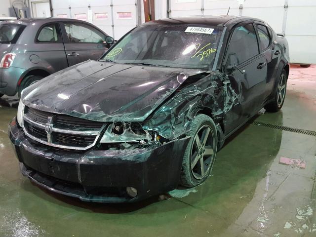 1B3LC56R38N102576 - 2008 DODGE AVENGER SX BLACK photo 2