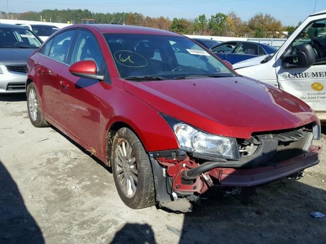 1G1PJ5SC4C7166493 - 2012 CHEVROLET CRUZE ECO RED photo 1