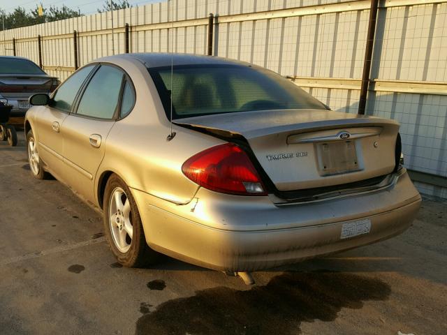 1FAHP55U71A145836 - 2001 FORD TAURUS SES GOLD photo 3