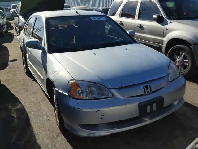 JHMES96643S019593 - 2003 HONDA CIVIC HYBR BLUE photo 1