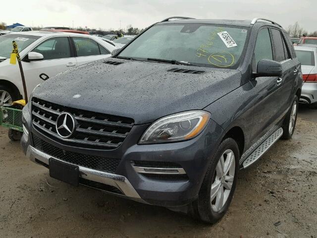 4JGDA5HB7FA455525 - 2015 MERCEDES-BENZ ML 350 4MA BLUE photo 2