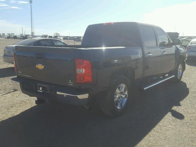 3GCPCTE02BG297982 - 2011 CHEVROLET SILVERADO BLUE photo 4