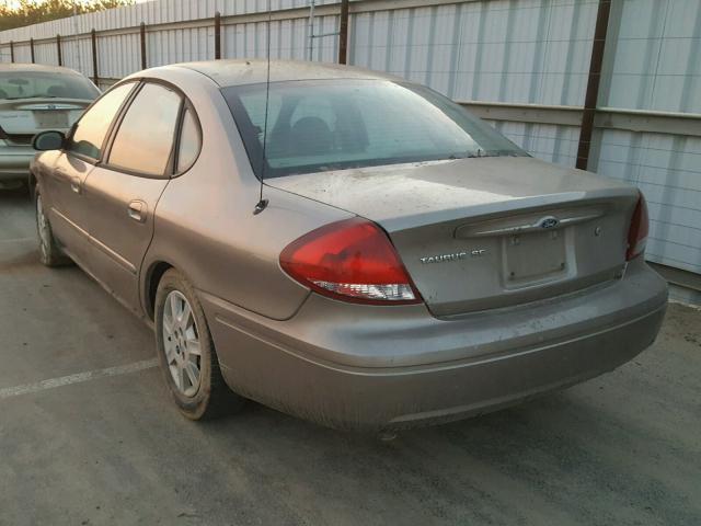 1FAFP53U66A104003 - 2006 FORD TAURUS SE BROWN photo 3